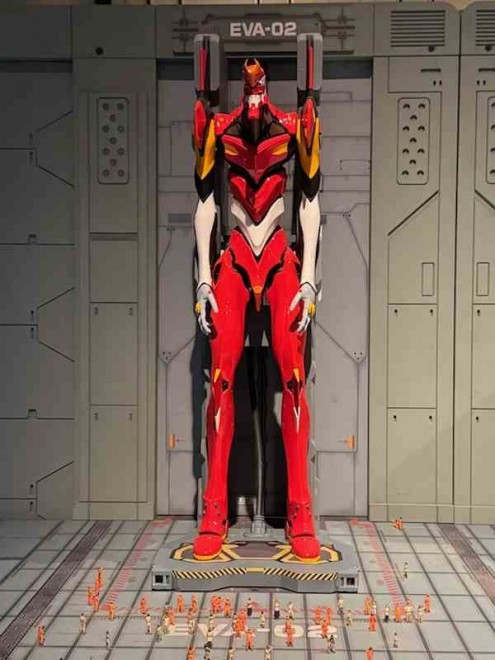 The Evangelion Hangar exhibit attracts fans from around the world.